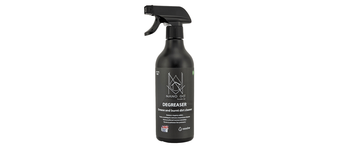 Grease and burnt-on dirt remover, ideal for kitchens.