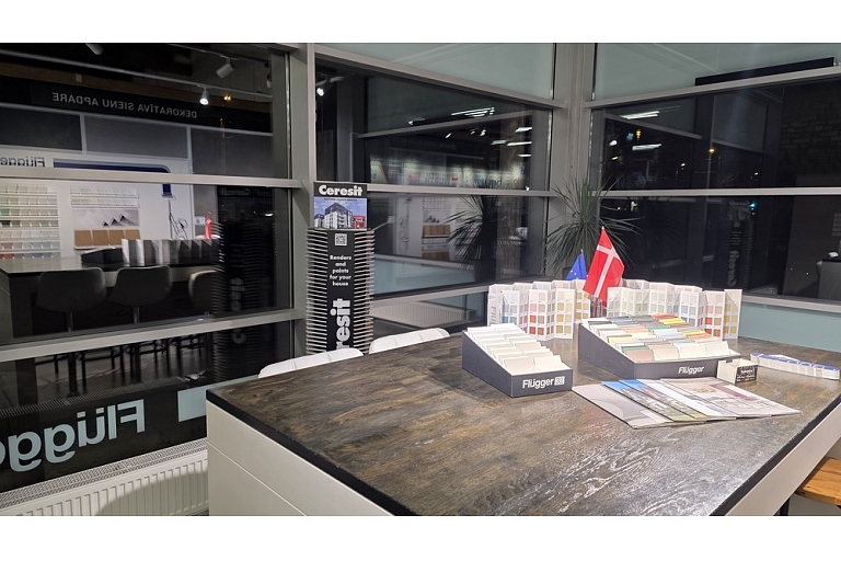 Designer corner at Ceresit and Flugger Profcentrs store