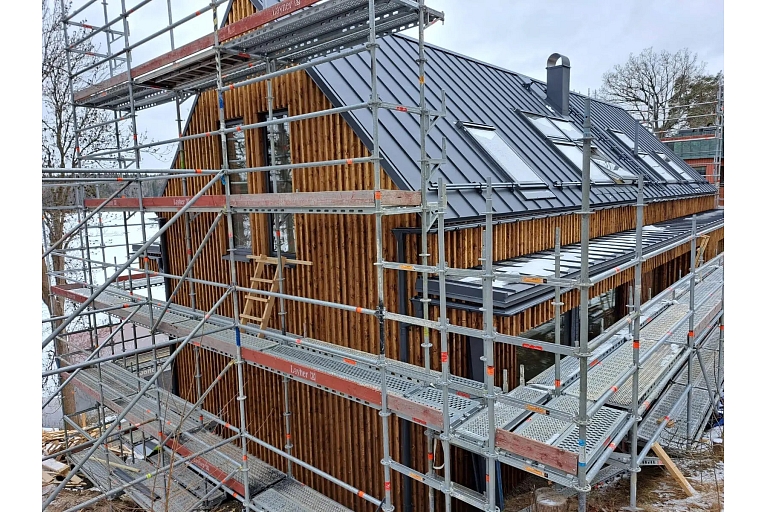 Wooden frame houses