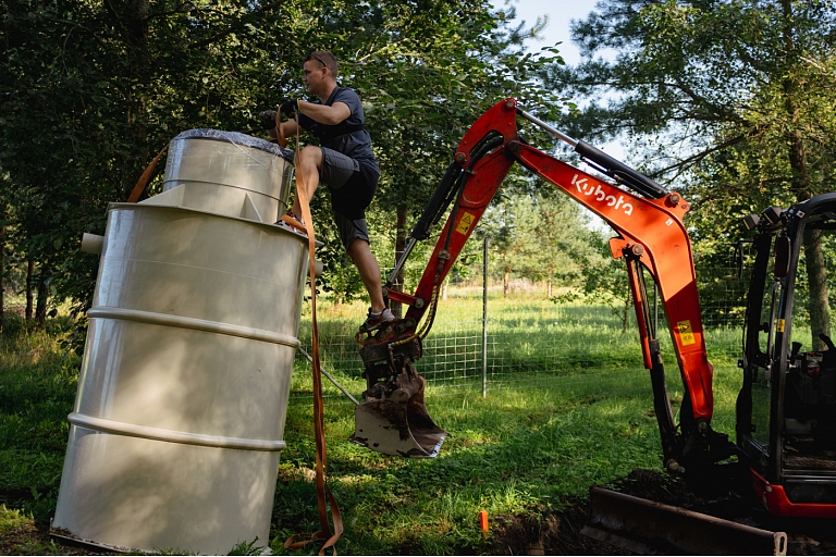 Biological sewage tanks, septics, water supply