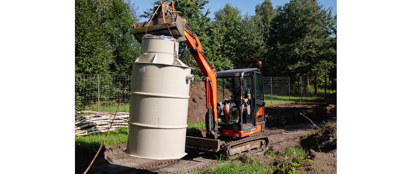 Biological sewage tanks, septics, water supply