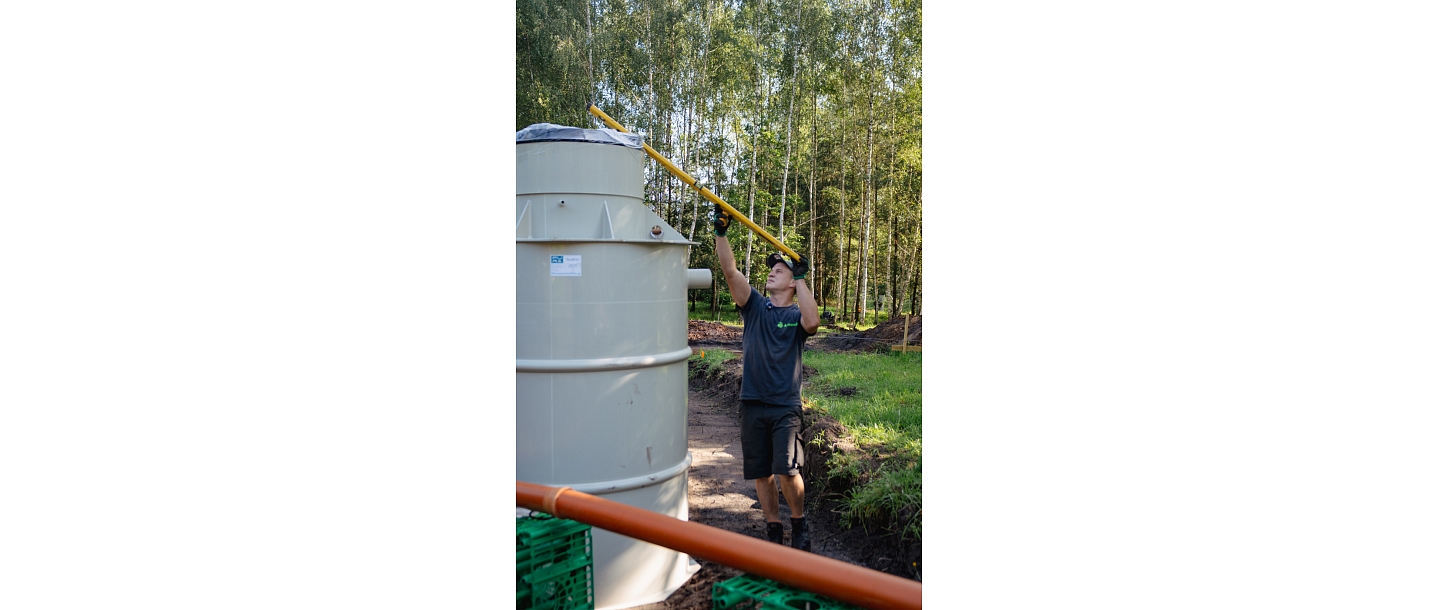 Bioloģiskās kanalizācijas tvertnes, septiķi, ūdens apgāde