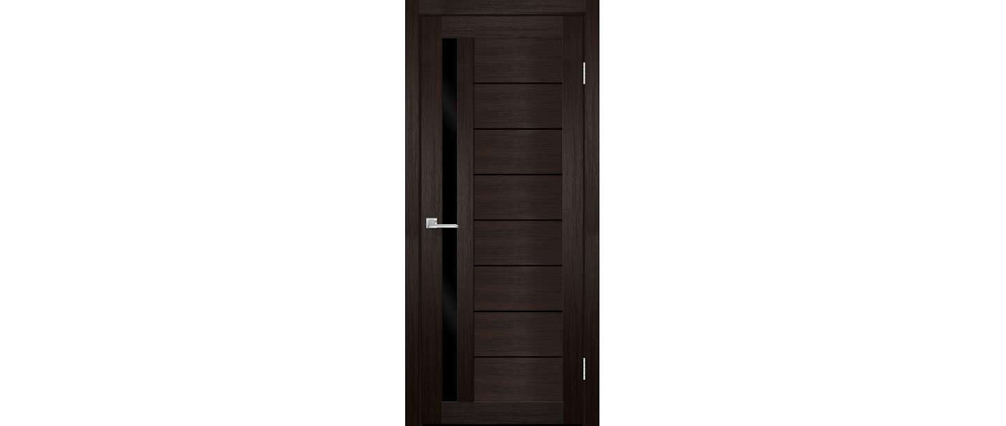Durvis delta venge, black glass
