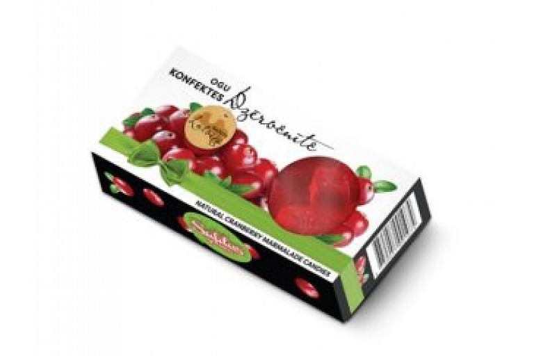 Dabīgo ogu un sulu konfektes “DZĒRVENĪTE”