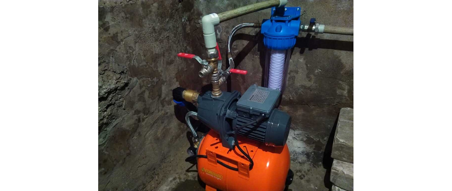 Pump system in operation