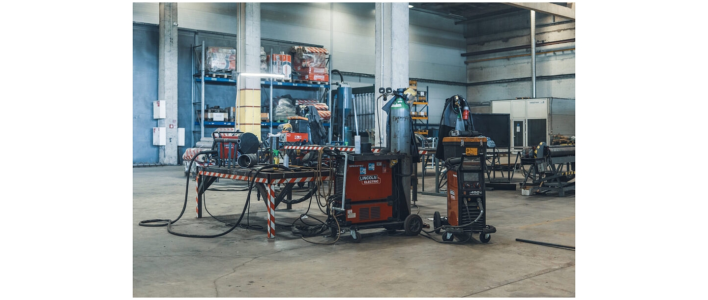 Metalworking equipment in the factory – professional industrial production