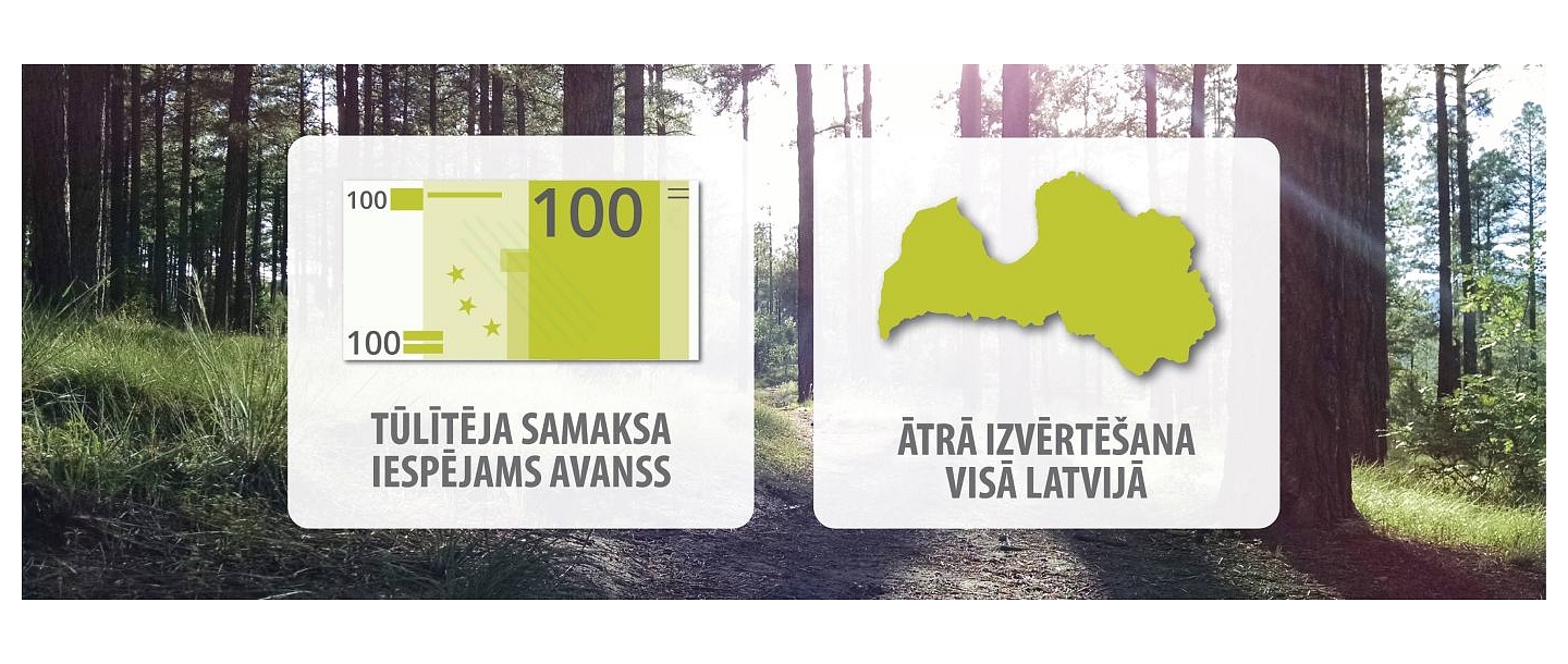 Оценка лесной собственности на всей территории Латвии