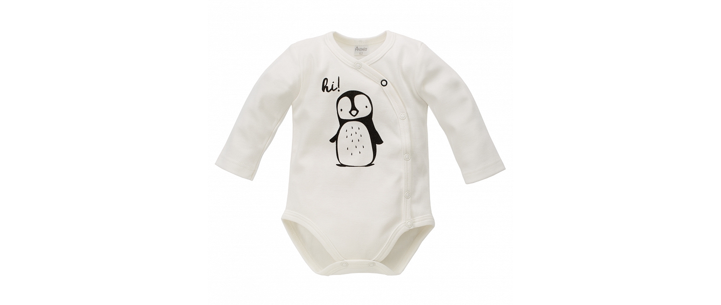 Baby bodysuit with long sleeves