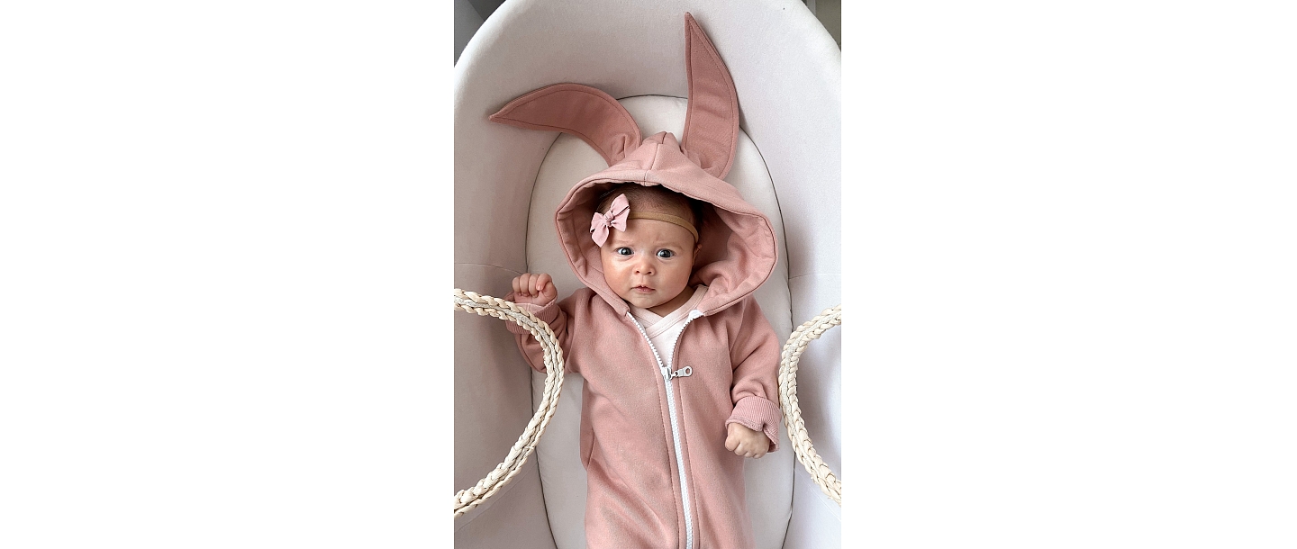 Baby bunny romper