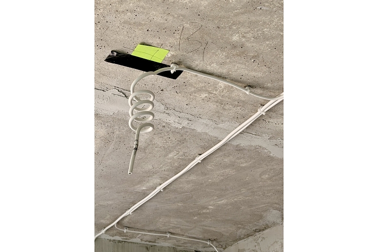 Completed electrical installation in new building