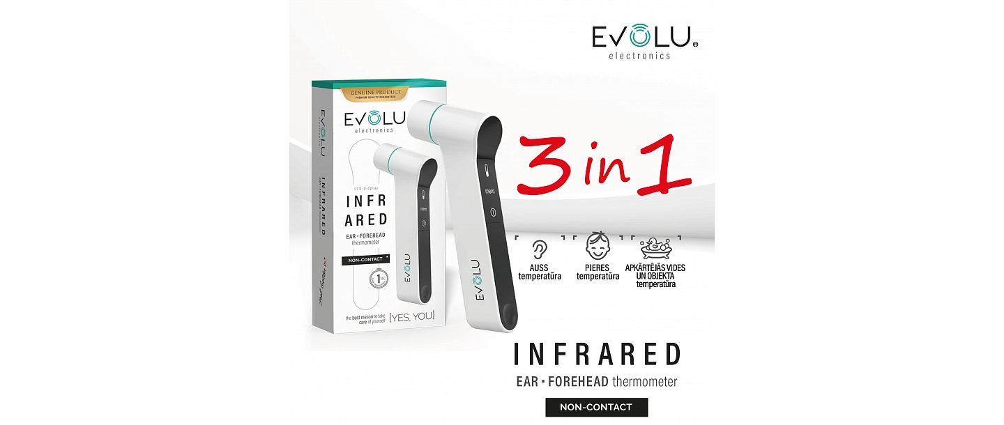 Evolu Infrasarkanais termometrs NON CONTACT