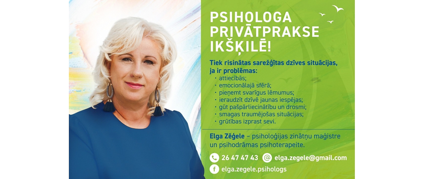 Elga Zēgele&amp;#39;s private practice as a psychologist