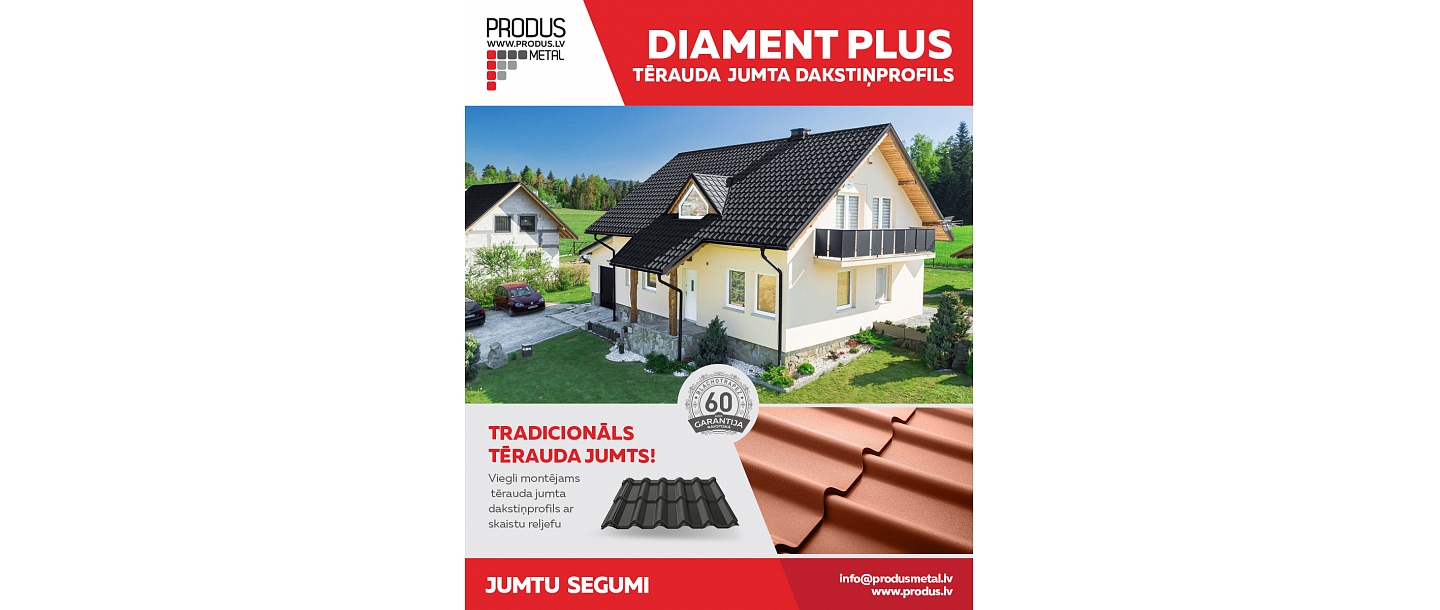 Steel roof tile profile Diament Plus