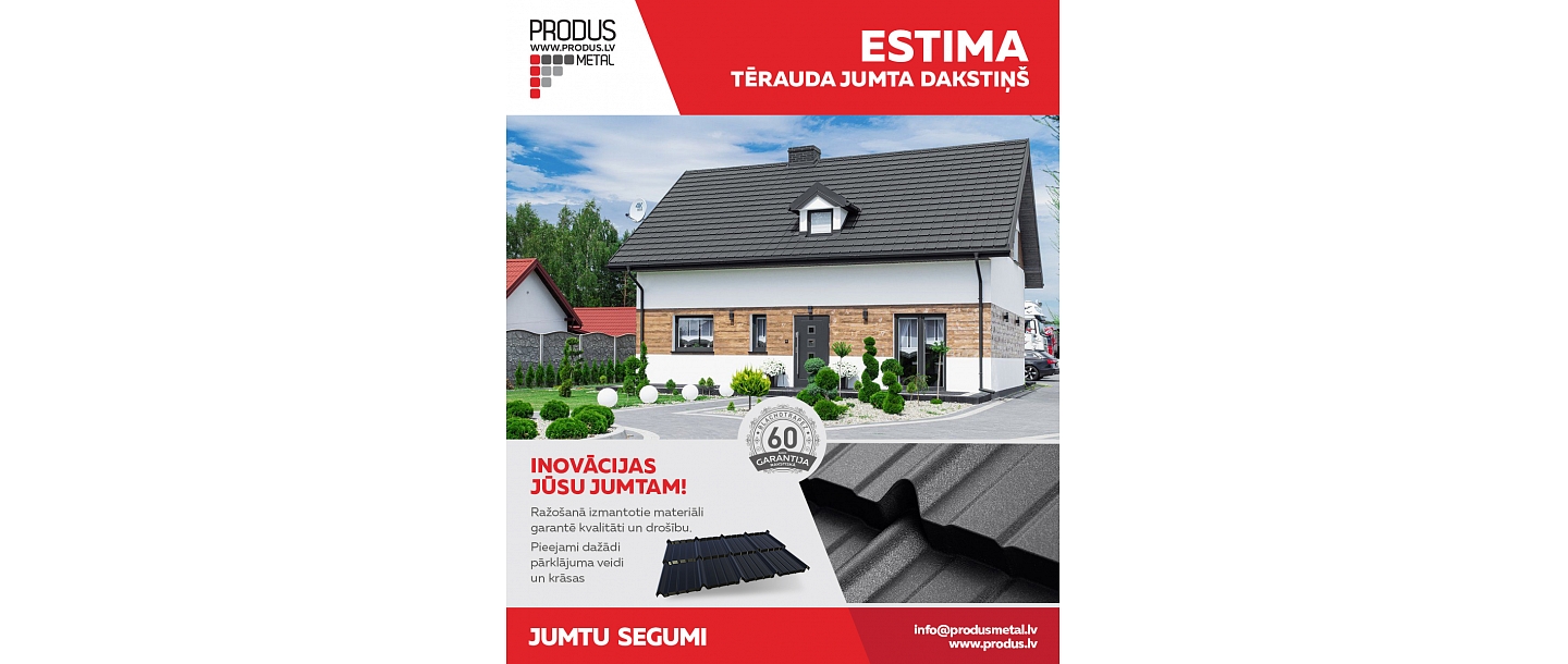 Tērauda jumta dakstiņš Estima
