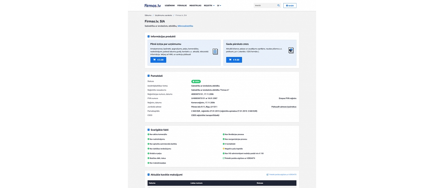 firmas.lv profile