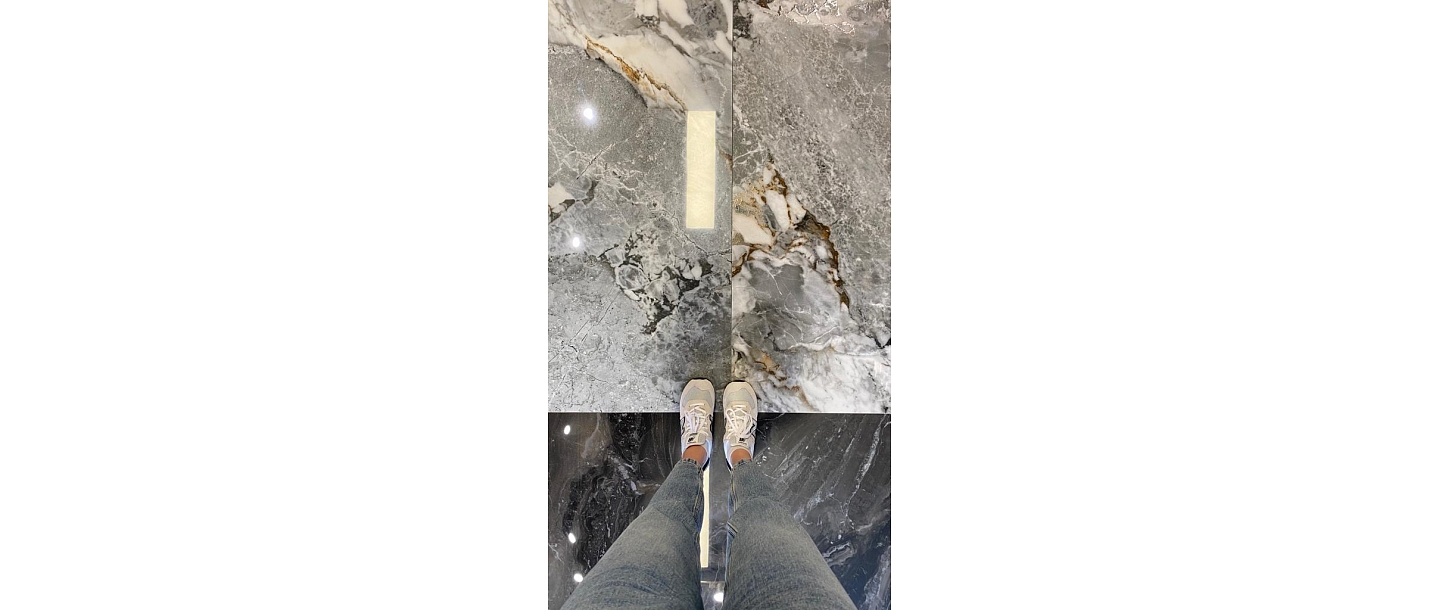 Tile samples, Marble imitation