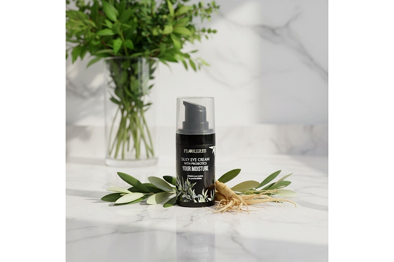 Zīda acu krēms: Florere zīda acu krēms ar probiotikām nomierina un mitrina maigo ādu ap acīm, samazinot pietūkumu un smalkas rindiņas.