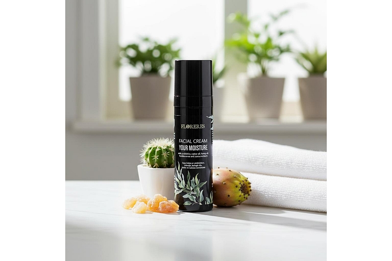 Sejas krēms: Florere sejas krēms ar probiotikām sniedz intensīvu mitrināšanu un palīdz atjaunot ādas dabisko mitruma barjeru.