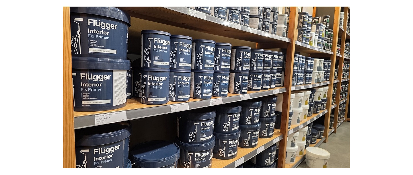 Flugger FIX Primer stends Profcentrs veikalā