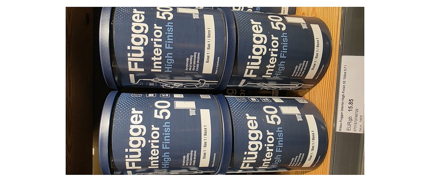 Flugger High Finish shelf in the Profcentrs store