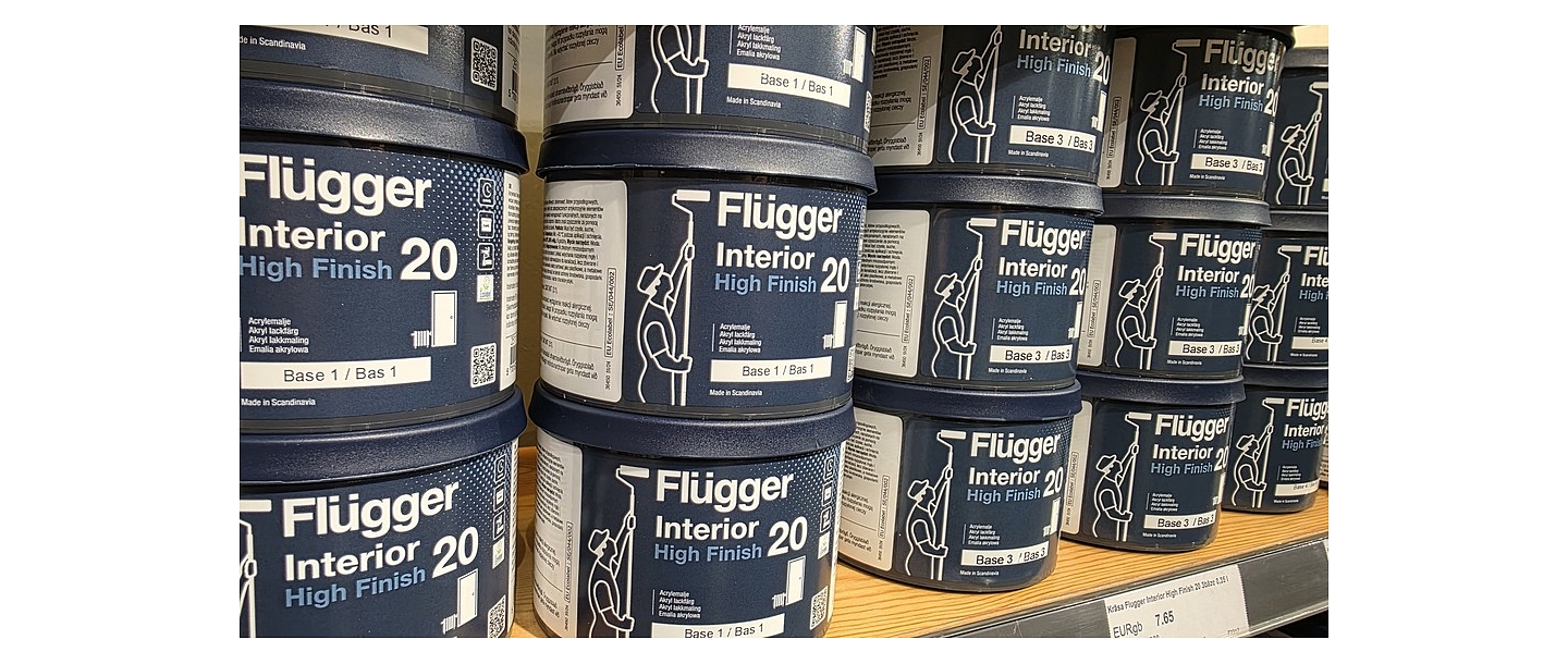 Flugger Interior High Finish stand in the Profcentrs store