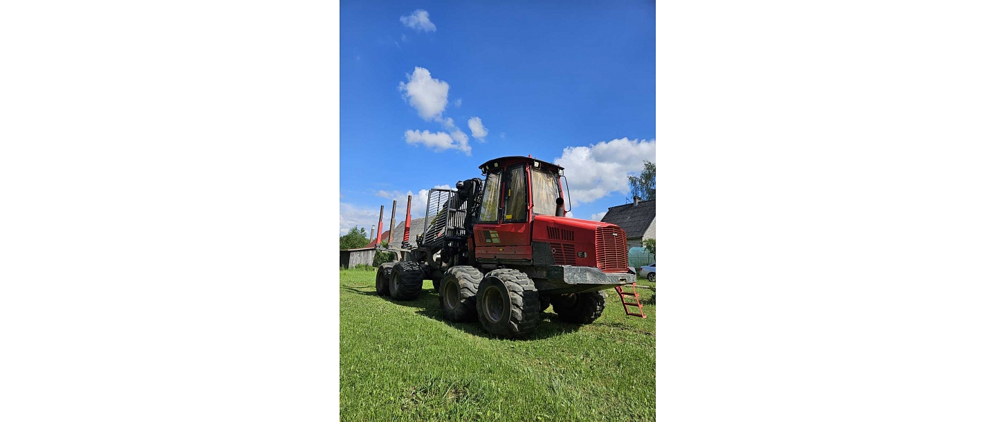 Timber delivery by forwarder - efficient logging in Rēzekne region