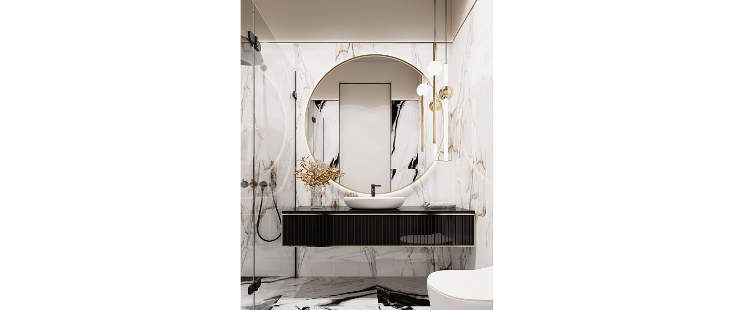 Дизайн интерьера ванной комнаты