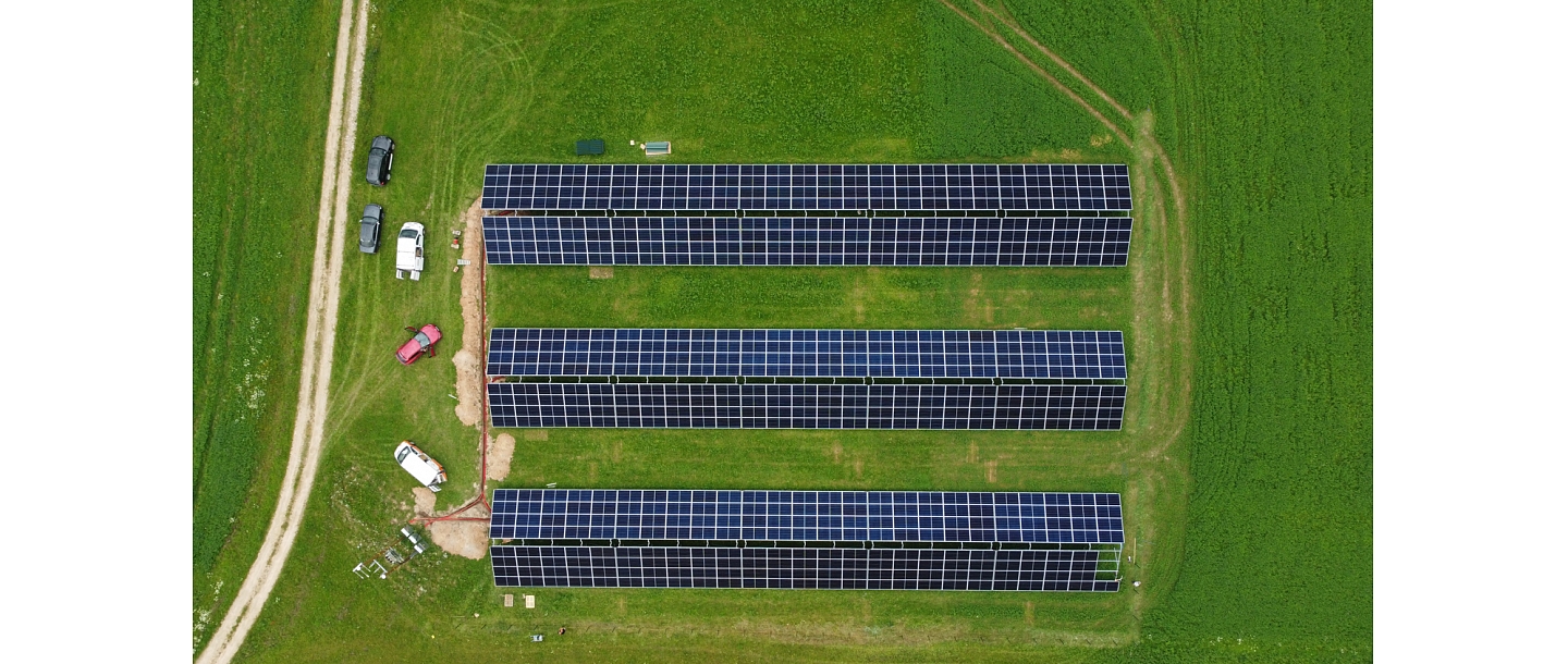 Solar park construction