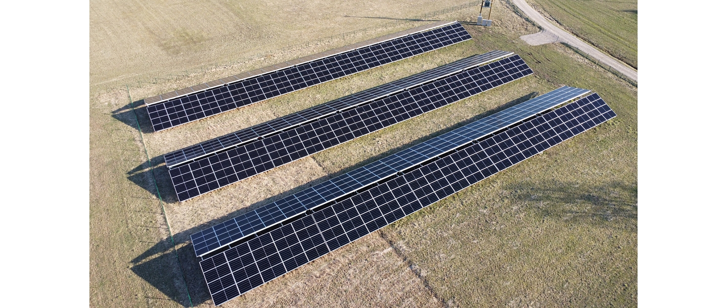 Solar park construction