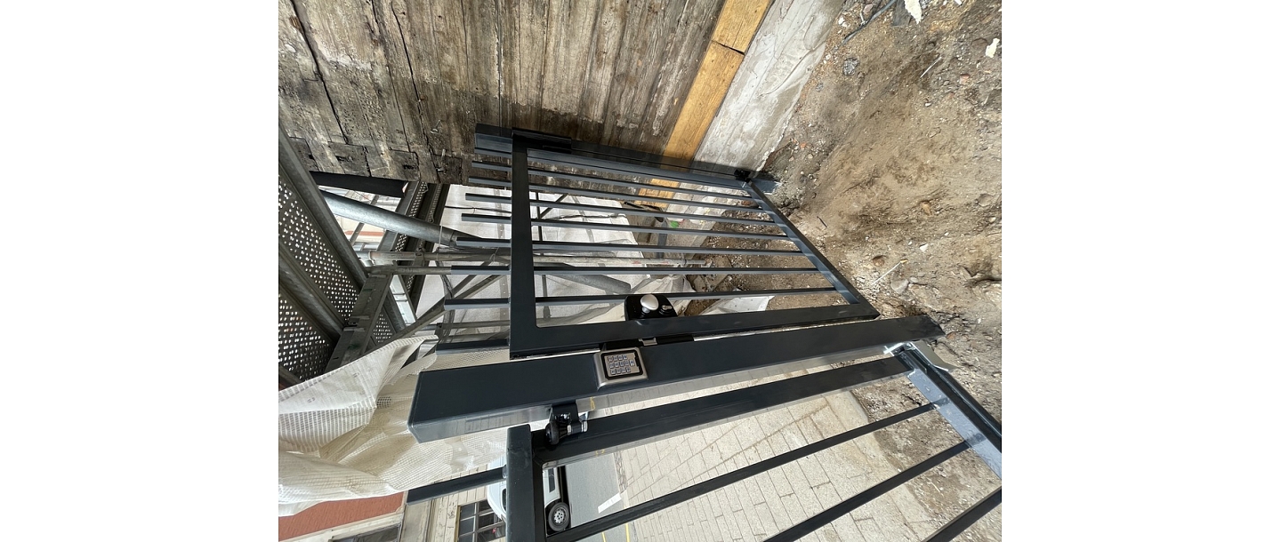 Gate with electric strike