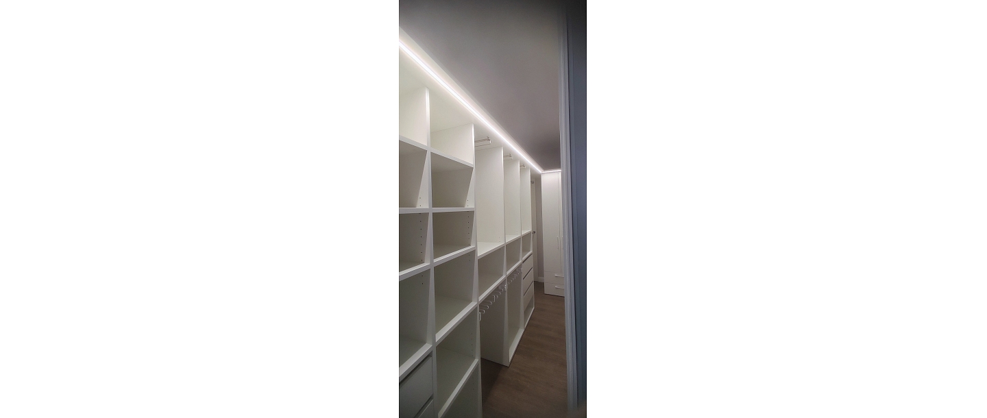 Wardrobe shelves
