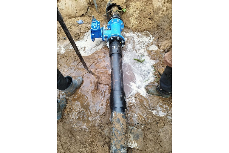 Water pipe installation and maintenance.