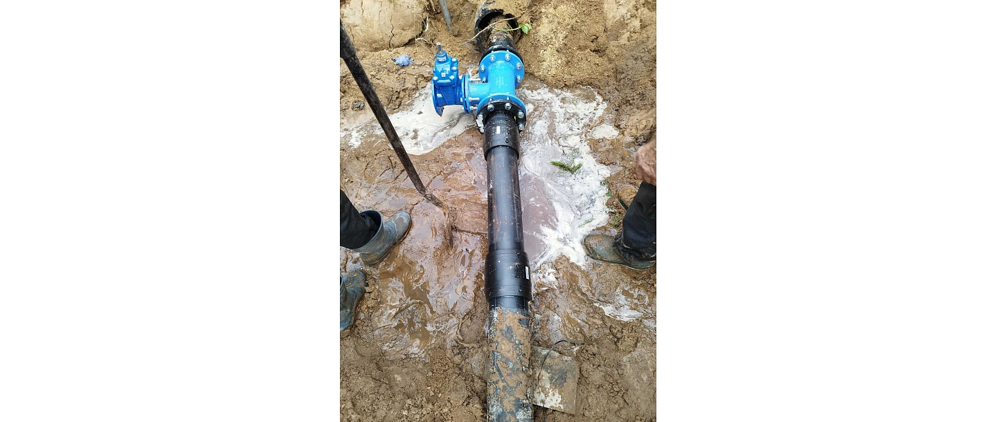 Water pipe installation and maintenance.