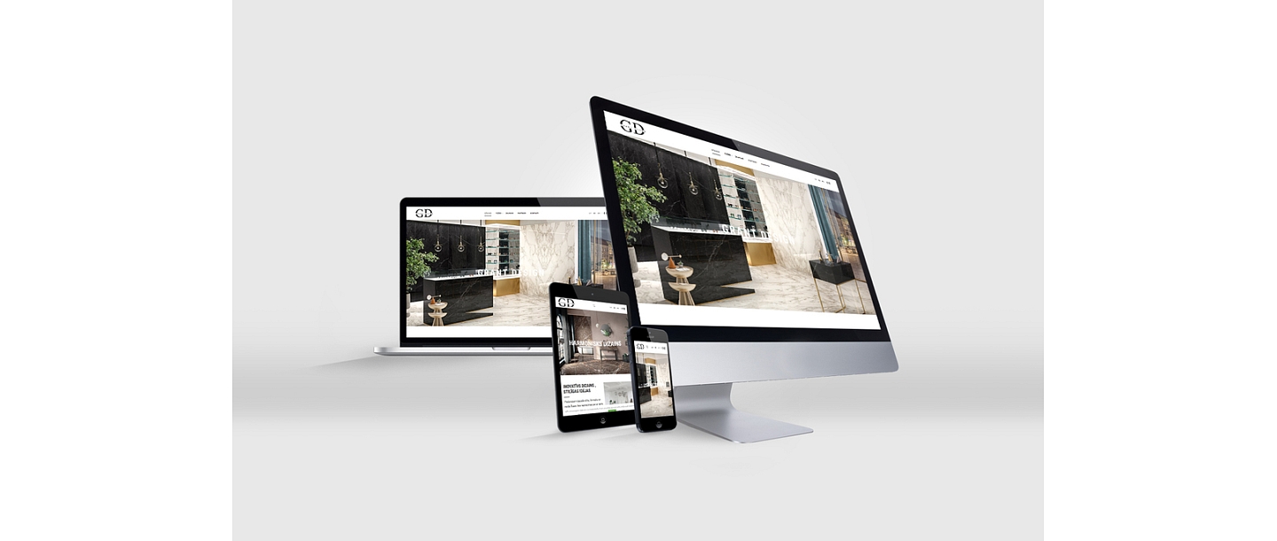 Компания TOP Design создала современный веб-сайт для студии дизайна интерьеров