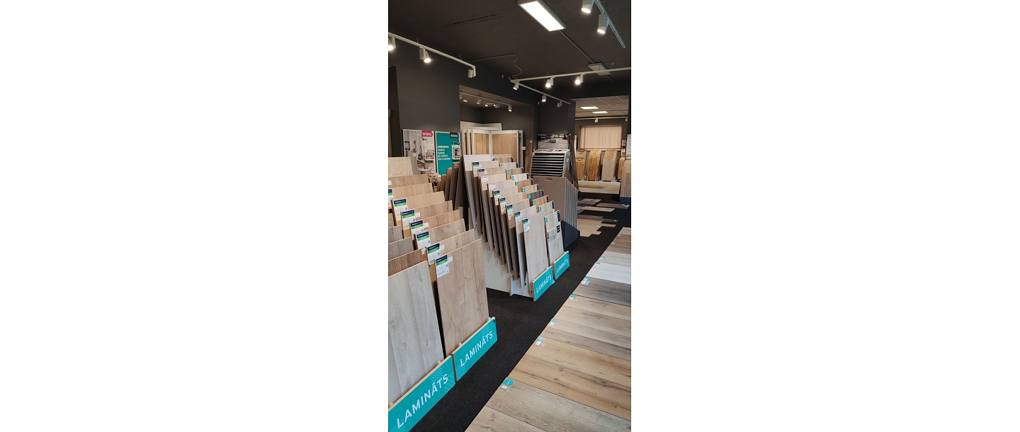 Exhibition of floor coverings, laminate