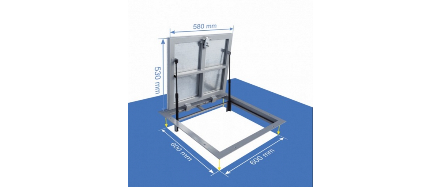Lift-up floor hatch