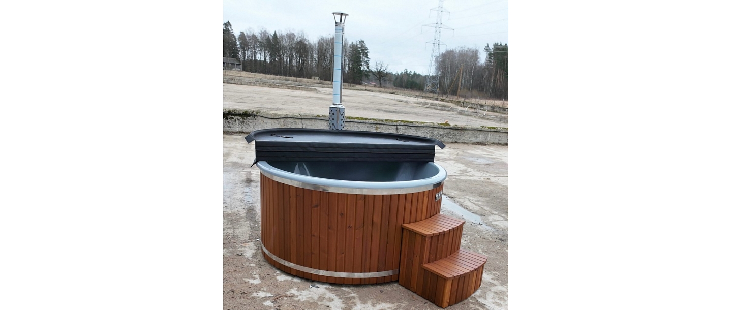 Hot tub with integrated oven