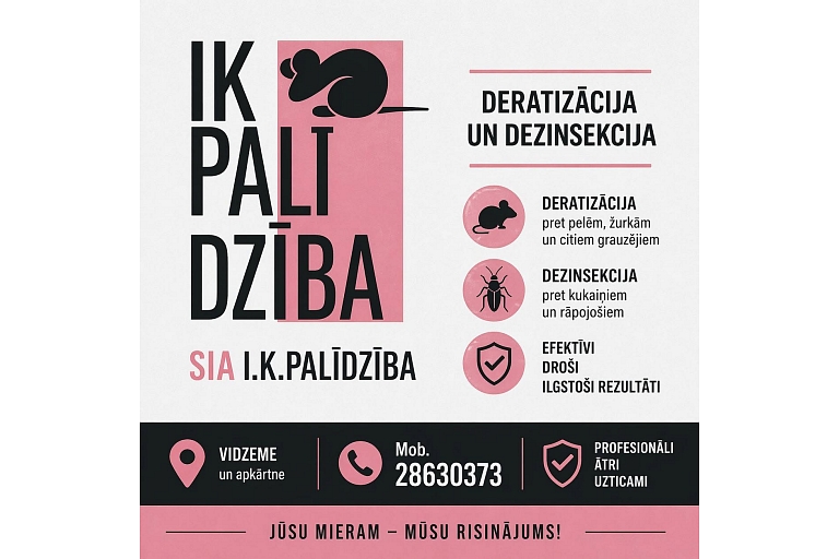 Rat extermination, disinsection and disinfection