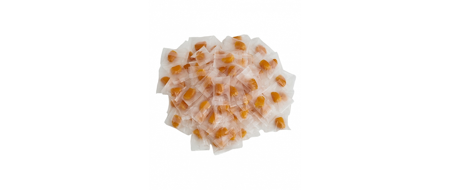 Individually wrapped fruit candies – a sweet snack