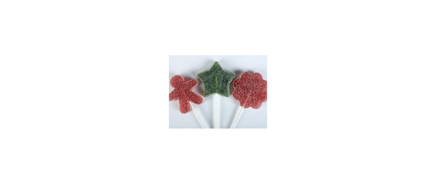 Natural juice marmalade candies "POPPY" on a stick