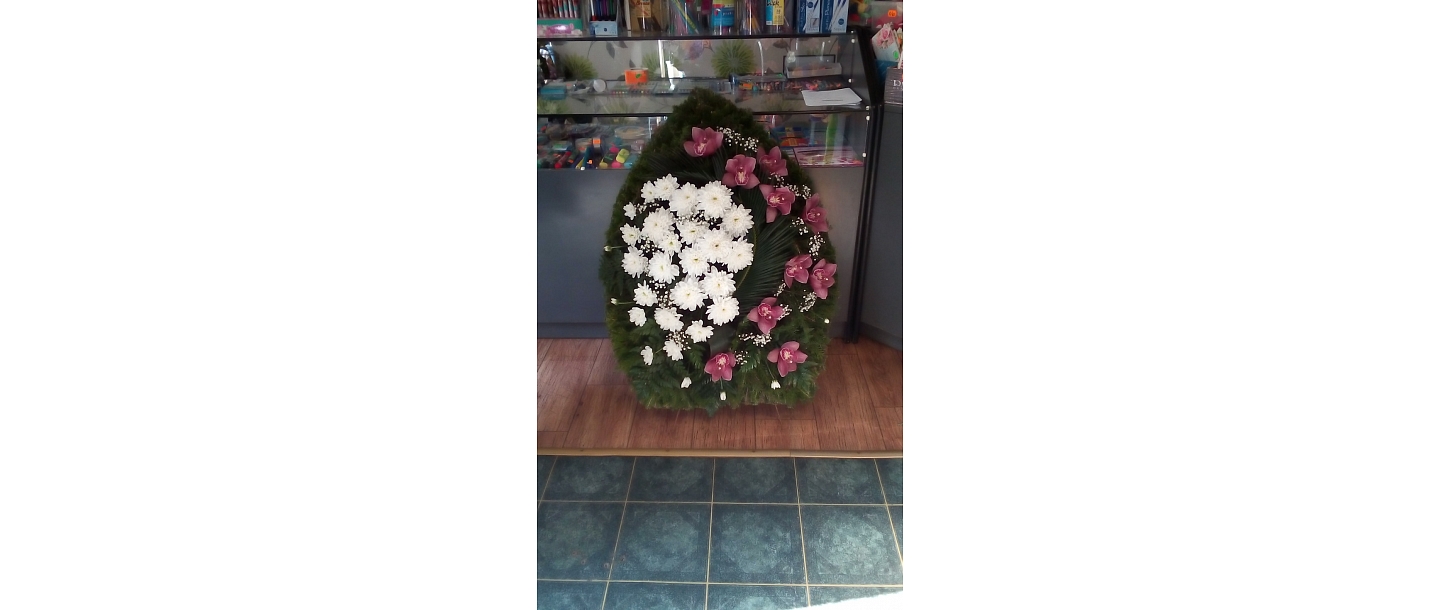 Dālija, ziedu veikals, sēru vainagi