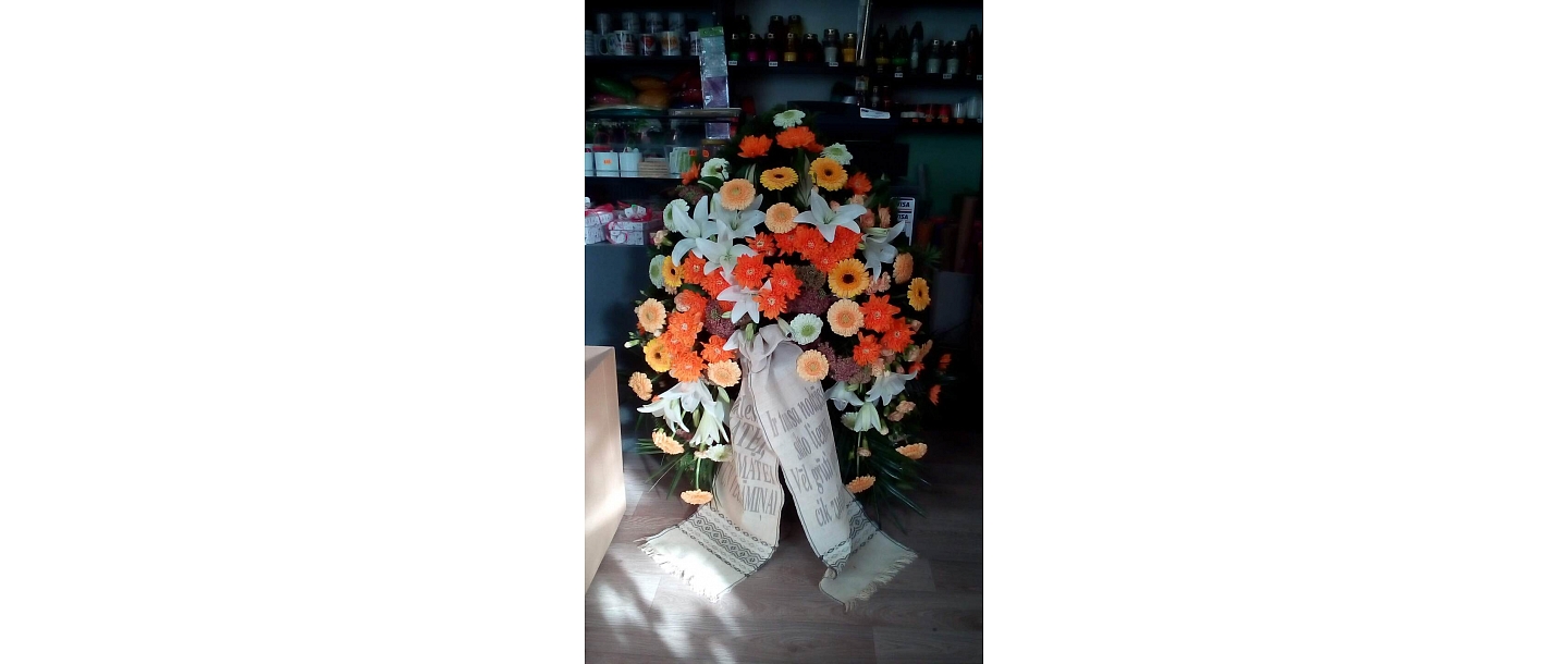Dahlia, flower shop, funeral wreaths