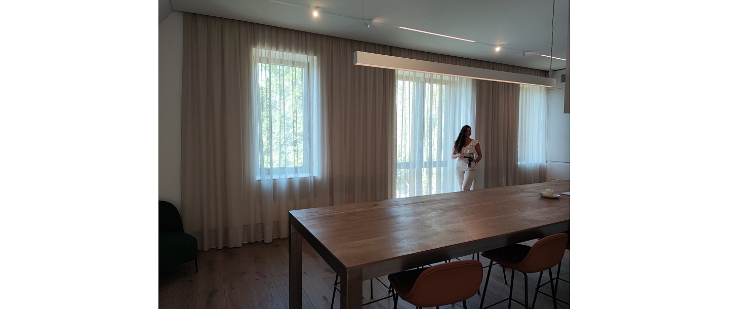 Aizkaru Fabrika, curtain salon in Riga 