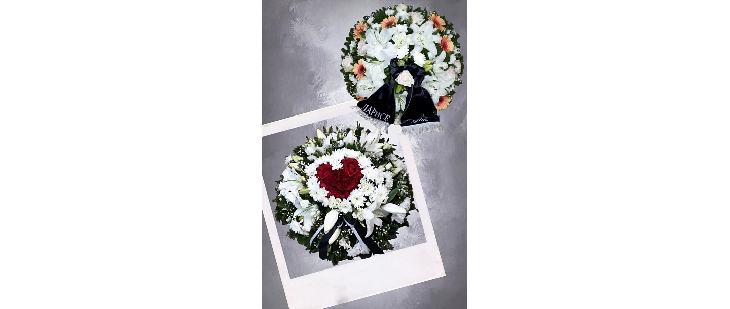 Flowers, funeral bouquets, wreaths