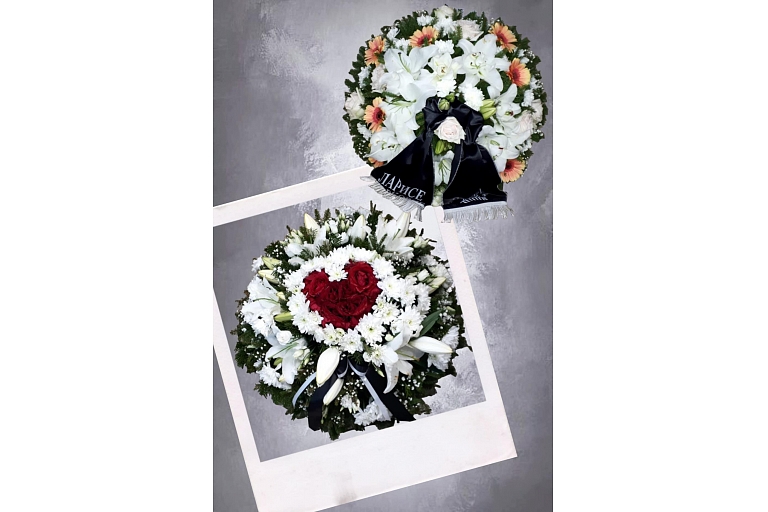 Flowers, funeral bouquets, wreaths