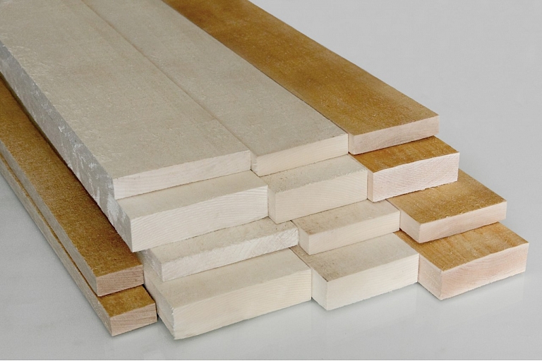 Wood materials for saunas and baths