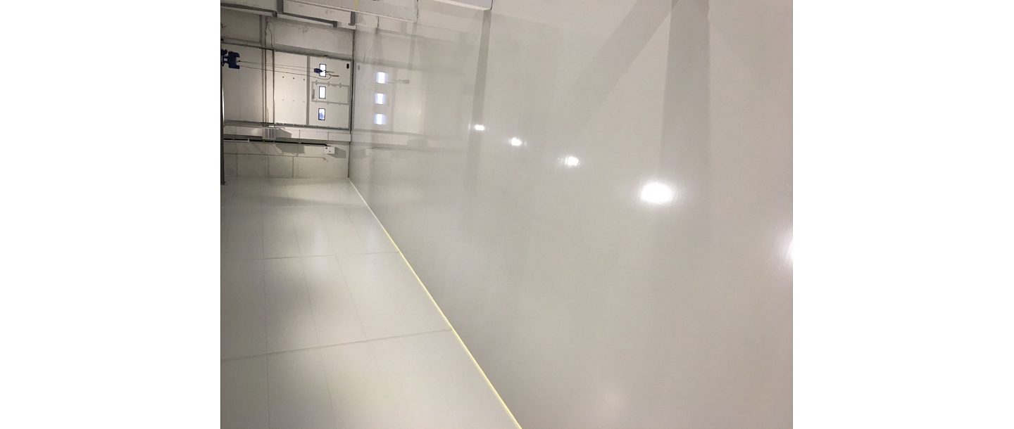 Laying of industrial floors