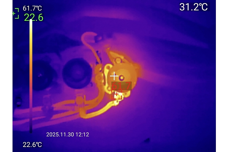 Thermal photography, overheating detection
