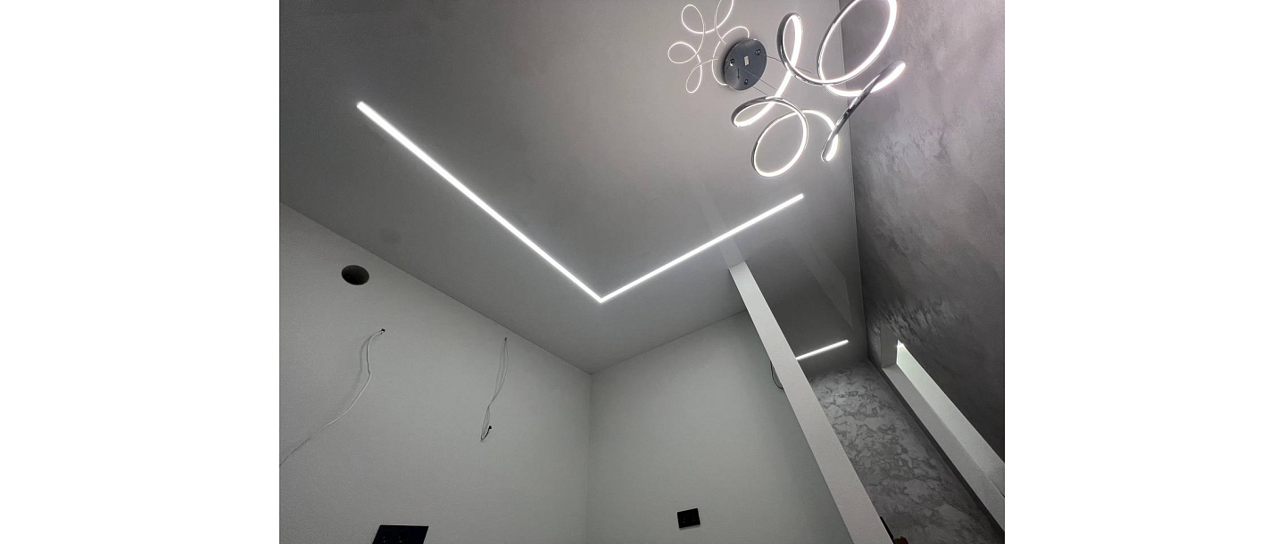 Installation of stretch ceilings