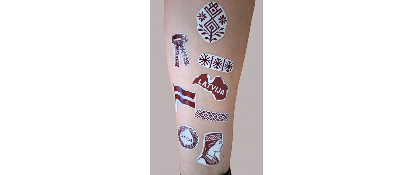 Patriotic temporary tattoos